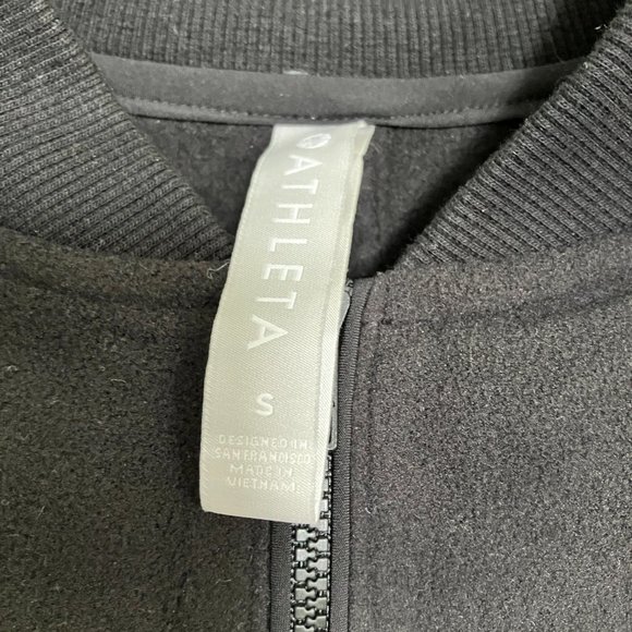 Athleta zion microfleece bomber jacket size small - Picture 5 of 9